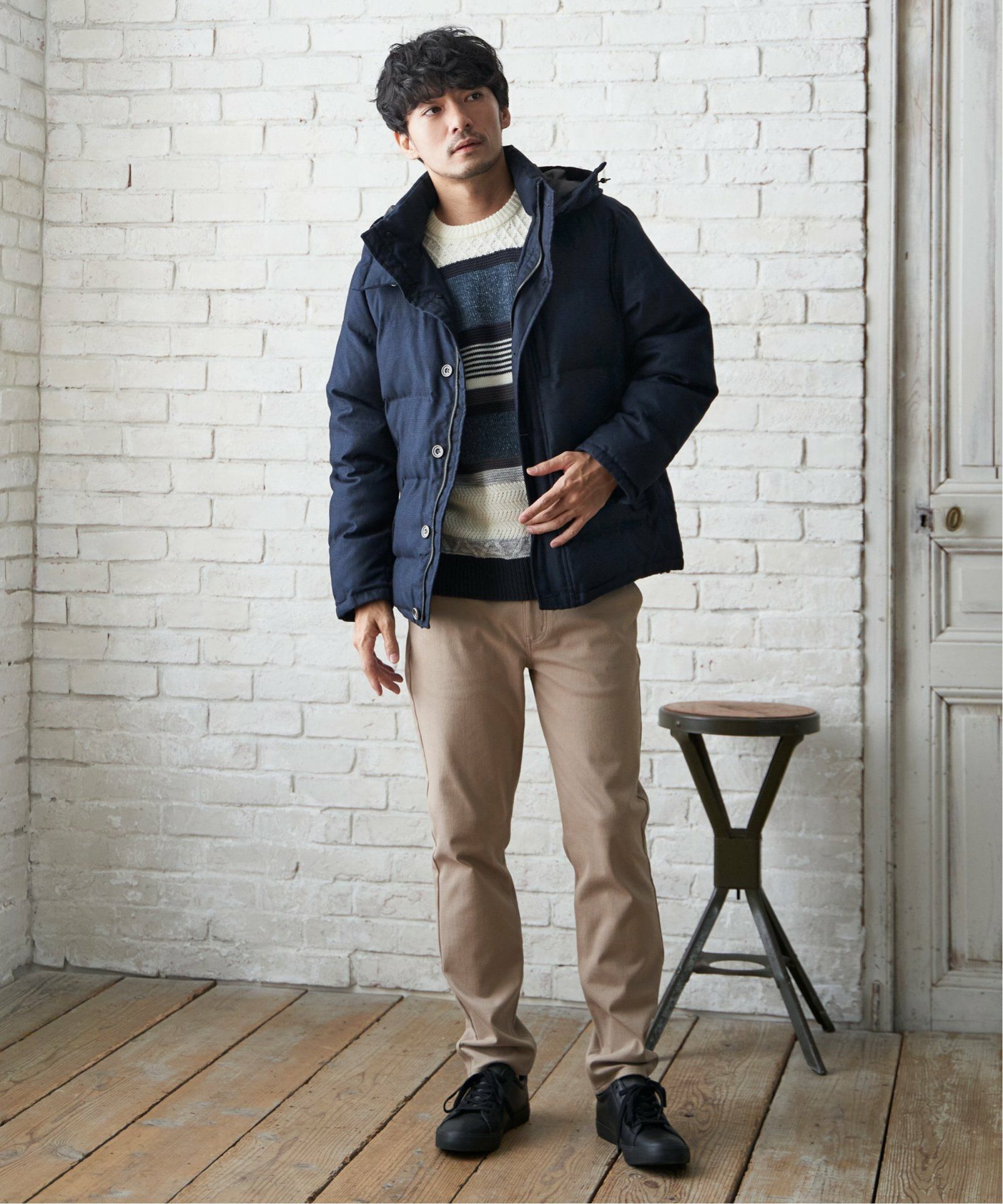 sorona(R)ウールライクフードブルゾン,ikka| TOKYO DESIGN CHANNEL