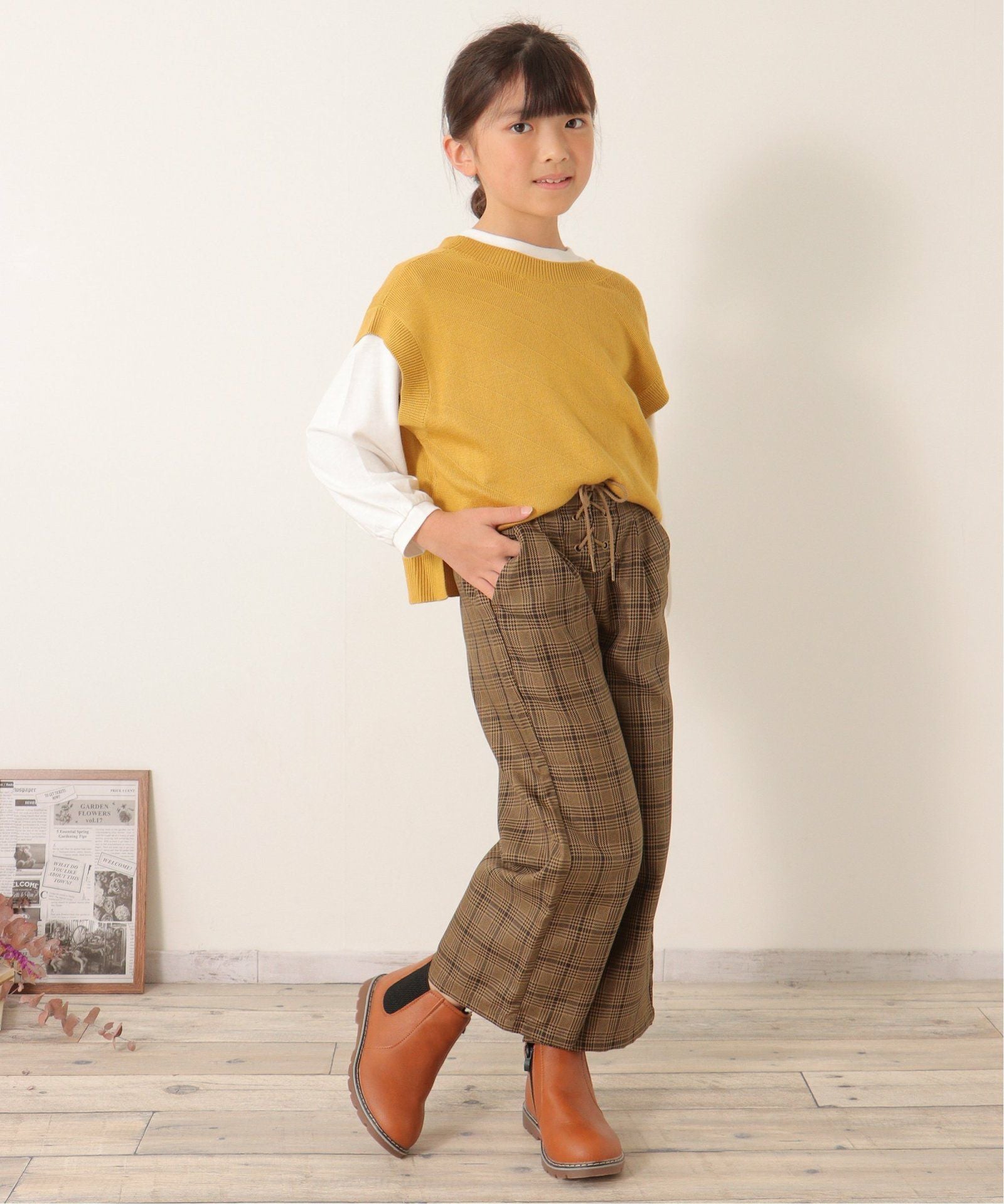 レースアップワイドパンツ（120~160cm）,30%OFF| TOKYO DESIGN CHANNEL