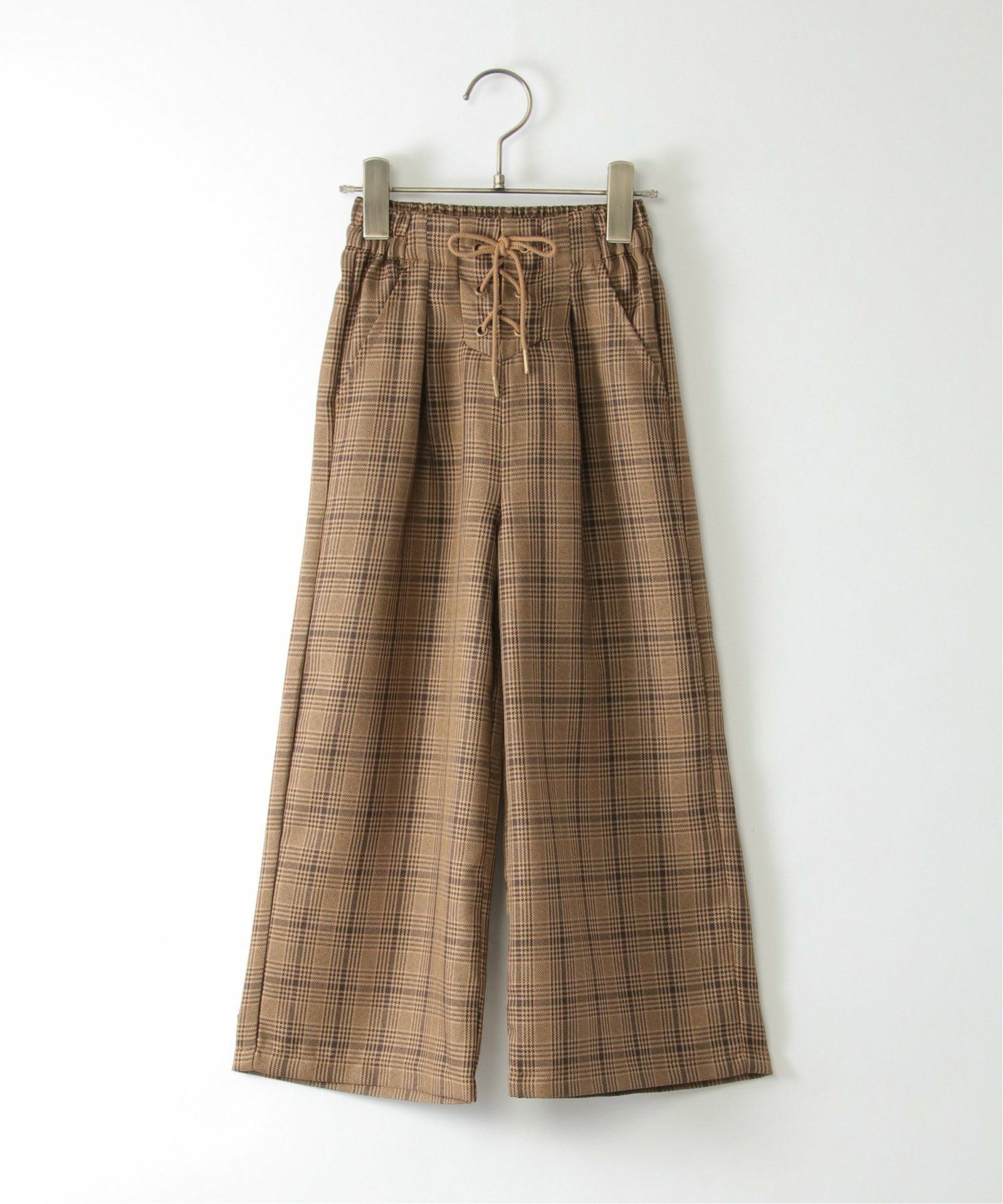 【新品タグ付き】高級ヘンプ100% 6パネル ワイドパンツ 太番手 ブロンズ 茶 レースアップワイドパンツ（120~160cm）,30%OFF| TOKYO DESIGN CHANNEL