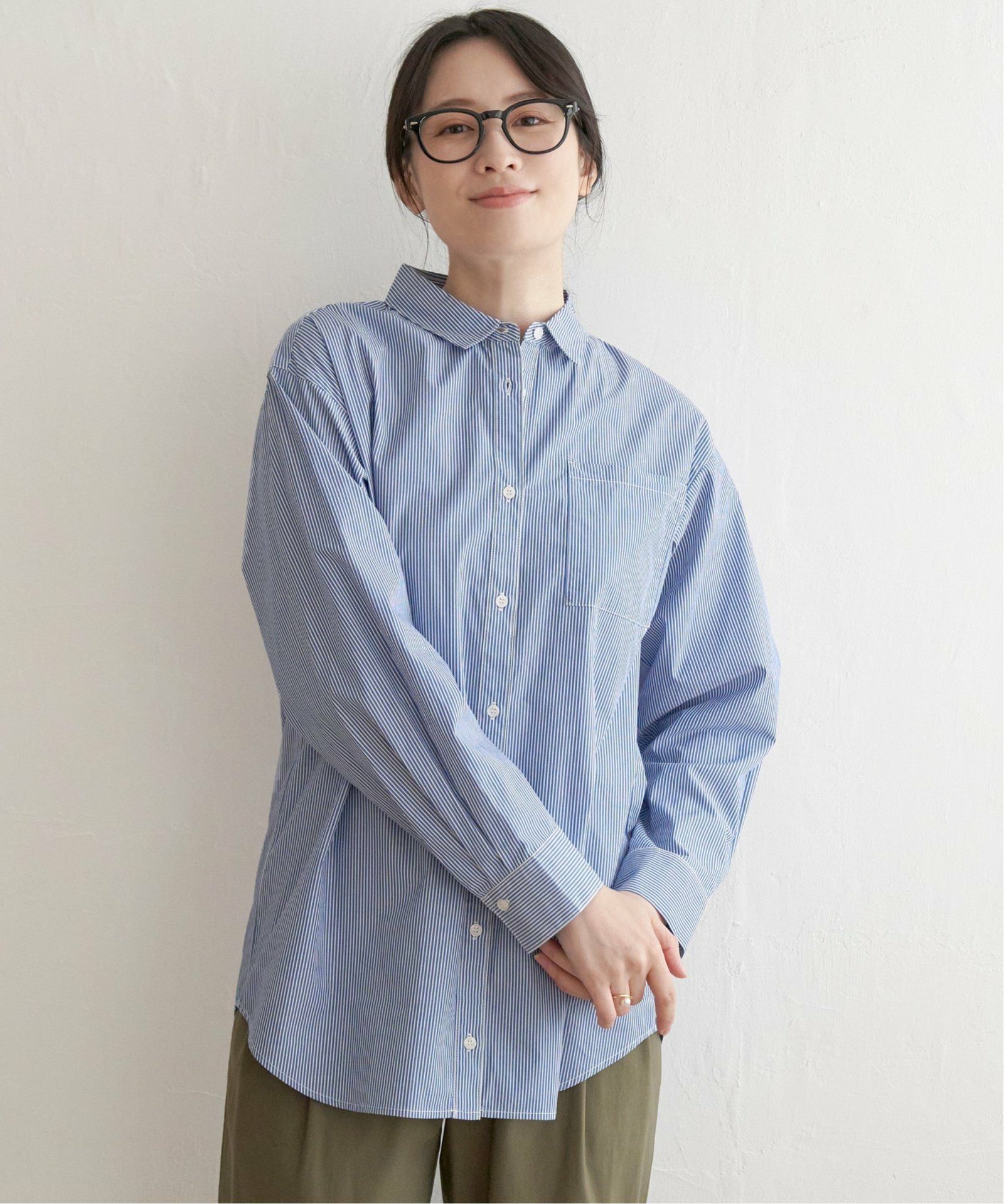 ストライプ長袖シャツ,50%OFF| TOKYO DESIGN CHANNEL