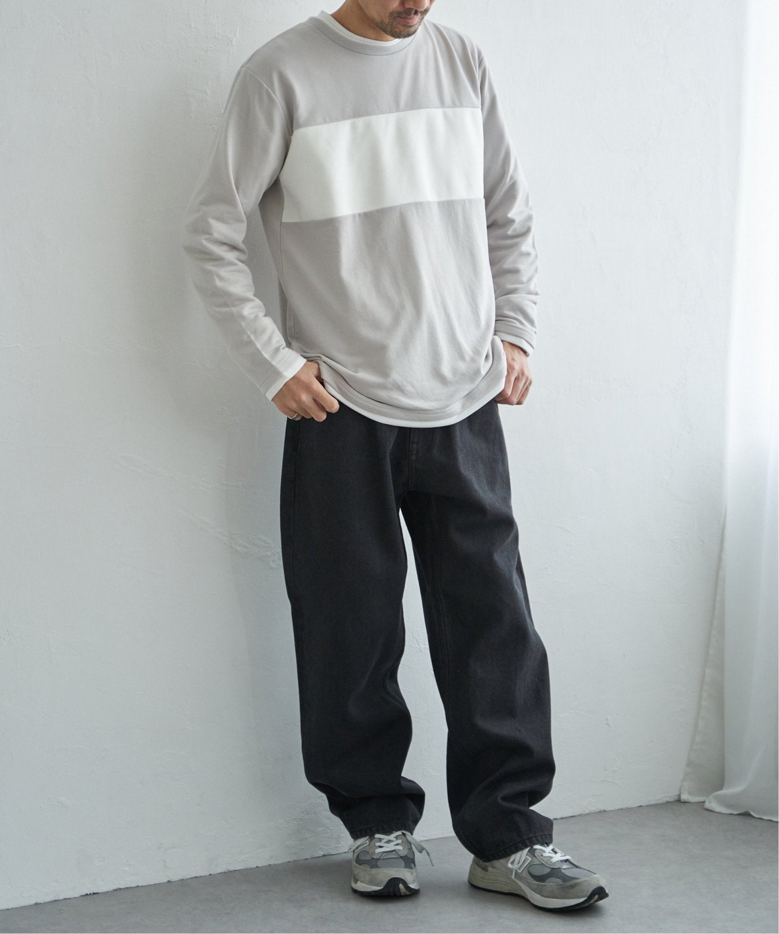 ミニ裏毛切り替えロンT,70%OFF| TOKYO DESIGN CHANNEL