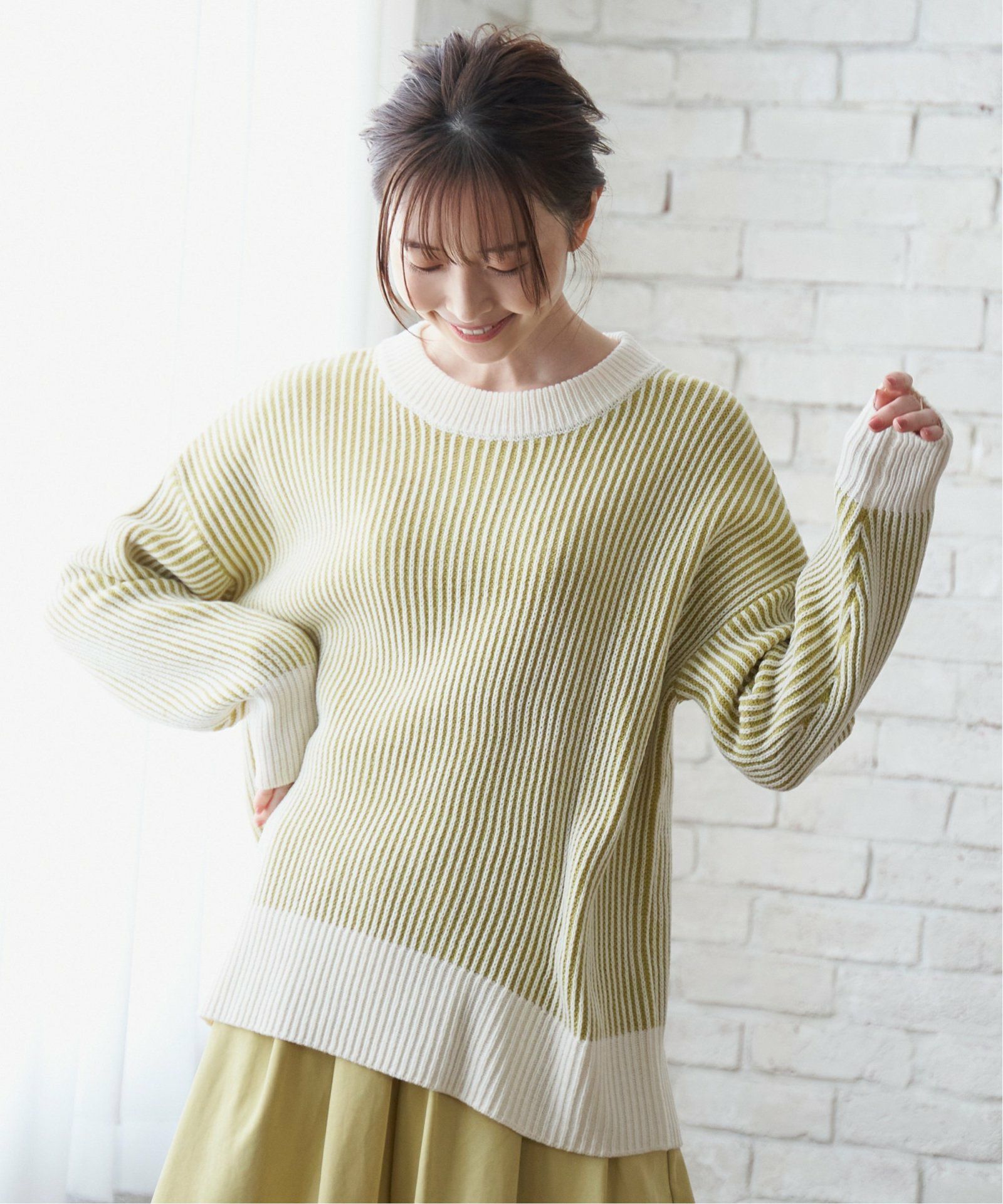 ストライプ柄ニットプルオーバー,30%OFF| TOKYO DESIGN CHANNEL