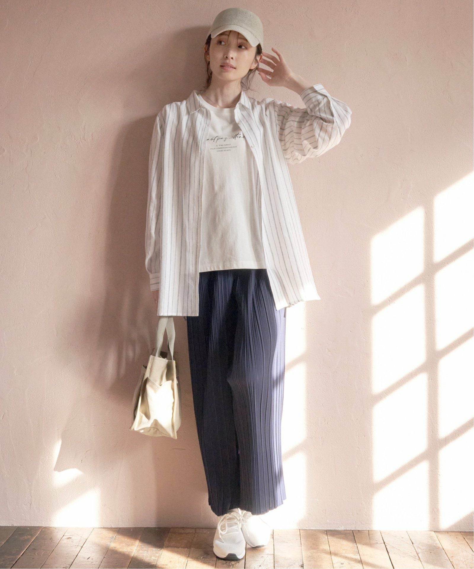 抗菌防臭／吸水速乾】フレンチリネンMIX長袖シャツ,ikka| TOKYO DESIGN