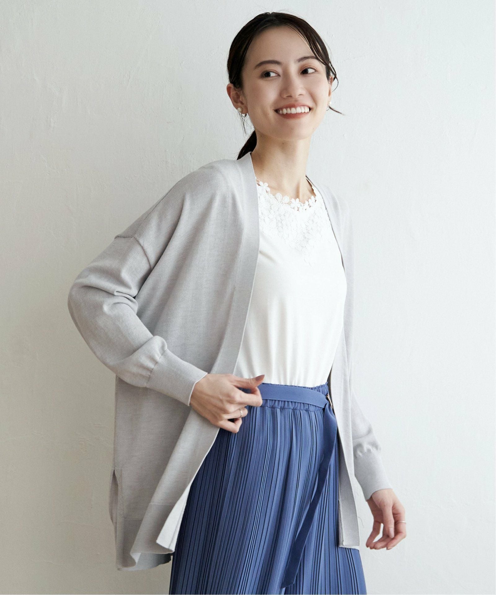 大幅値下げ中！【美品】コットンスムースカーディガン ファインコットンスムースカーディガン | イエナ(IENA) | マルイウェブ